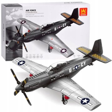 JOKOMISIADA Tehnički blokovi P-51 Mustang Fighter 256 dijelova ZA4624
