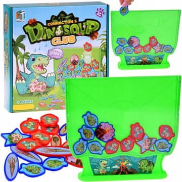JOKOMISIADA Strateška arkadna igra Connect DINOSAURS slagalica za suparnike GR0614