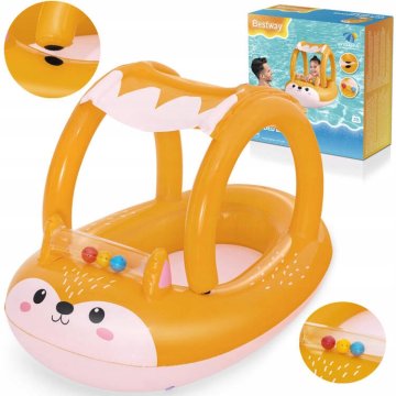 Bestway Napuhani ponton s krovom FOX BOAT s pomičnim kuglastim dnom 34168