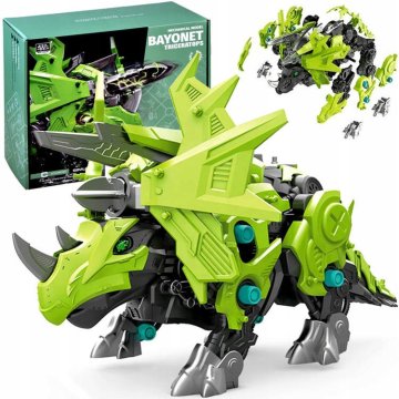 JOKOMISIADA Pokretni, sklopivi mehanički robot Triceratops ZA4371