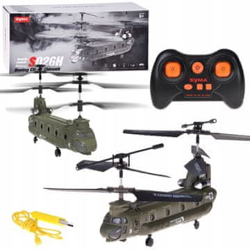 JOKOMISIADA Syma S026H Chinook helikopter na daljinsko upravljanje s žiroskopskom stabilizacijom RC0714
