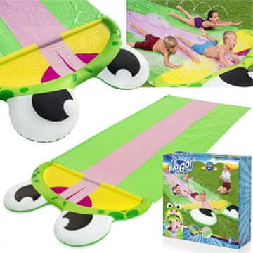Bestway Trostruki vodeni tobogan FROG H2O GO! Dugi - 4,88 m 52389