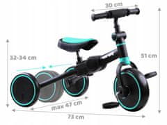 Bike 3-u-1 tricikl + bicikl za ravnotežu i bicikl za vožnju SP0663