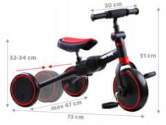Bike 3-u-1 tricikl + bicikl za ravnotežu i bicikl za vožnju SP0663
