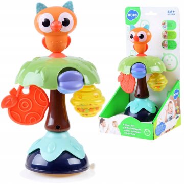 HOLA Čarobna zvečka s vakuumskom čašicom za dječju stolicu OWL ZA3085