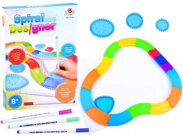 JOKOMISIADA Set za crtanje spirografom KREATIVNI pomoćni pribor za crtanje spirala TA0080