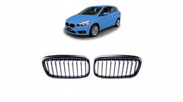 BMW 2 F45 Maska Jednostruka Rebra Mat Crni