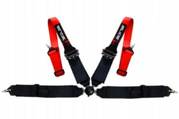 Slide Quick 4p 2"+3" Sportski pojasevi crveno-crni