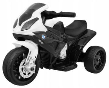RAMIZ BMW S1000 RR Mini motocikl na baterije za djecu crne boje + 3 kotača + zvukovi