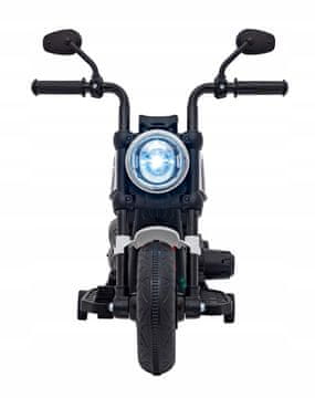 RAMIZ FASTER Chopper motor na baterije za djecu bijeli + FM radio 6V/4 5Ah