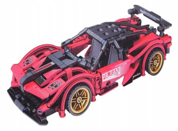 RAMIZ Crveni sportski automobili - građevinski blokovi, 482 kom. Plastični materijal, 488 kom. 1:18