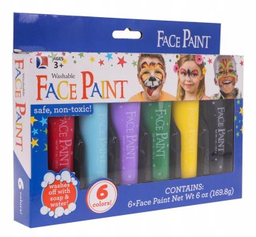 Set za oslikavanje lica, 6 boja, omogućuje kreativnu zabavu