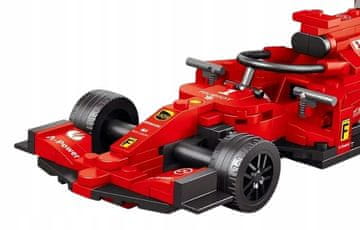 RAMIZ Set crvenih trkaćih automobila F1, 266 dijelova, prikladno za djecu od 6 godina i starije