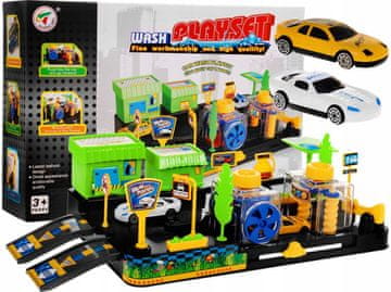 RAMIZ Autopraonica za djecu 3+ Samostalna montaža + velika baza za 2 automobila