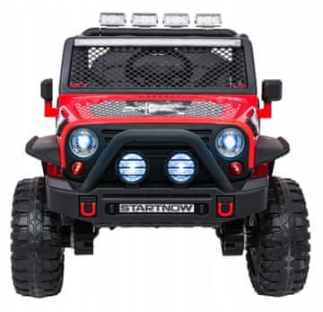 RAMIZ Jeep BEAST 4x4 crveni zvuk volana i tipke sirene