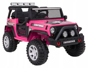 RAMIZ Jeep BEAST 4x4 ružičasto vozilo MP3 zvukovi volana i tipke sirene