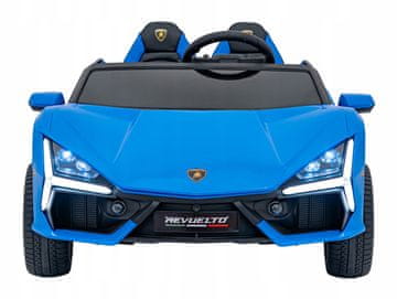 RAMIZ Lamborghini Revuelto XL plavi MP3 sigurnosni gumb za zaustavljanje