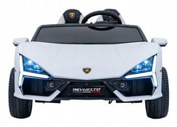 RAMIZ Lamborghini Revuelto XL bijeli gumb za zaustavljanje vozila u nuždi 2 4 GHz