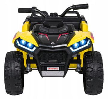 Super-Toys Žuti gumbi za sirenu i zvuk na volanu za Quad Sport TX ATV