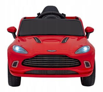 RAMIZ Aston Martin DBX dječja kolica na baterije crvene boje + daljinski upravljač + EVA pelena + sigurnosni pojasevi