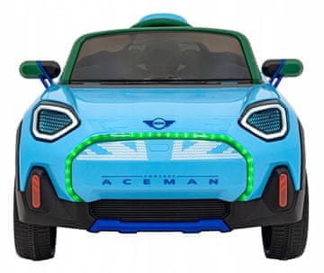 MINI Concept Aceman plavo vozilo Sjedalo od eko kože s utisnutim uzorkom
