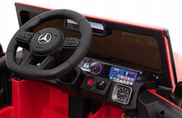 RAMIZ Mercedes AMG G63 za djecu crvene boje + osvijetljena ručica prekidača s daljinskim upravljačem
