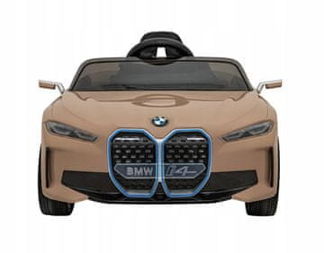 RAMIZ BMW i4 automobil na baterije za djecu sa zlatnim sigurnosnim gumbom STOP