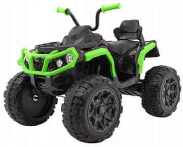 RAMIZ 2.4GHz punjivi ATV Quad za djecu crno-zeleni + daljinski upravljač + EVA kotači