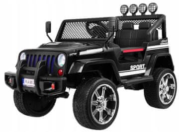 RAMIZ Raptor Drifter terenski automobil crne boje + daljinski upravljač + 4x4 pogon s unaprijed učitanim melodijama