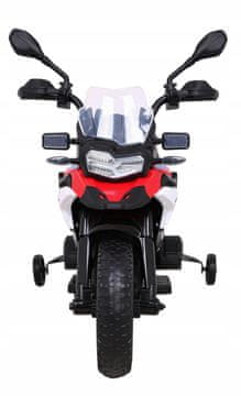 RAMIZ BMW F850 GS dječji motocikl na baterije, crveni + pomoćni kotači