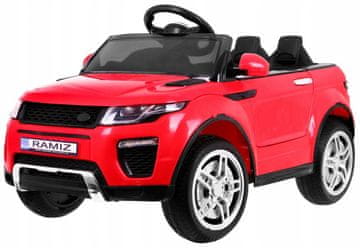 RAMIZ Električni automobil Rapid Racer za djecu, crveni SUV + baterija za daljinski upravljač