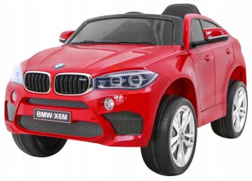 RAMIZ BMW X6M električni automobil za djecu, crveni SUV + vrata s daljinskim upravljanjem