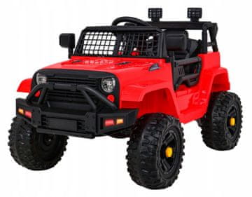 Ford Jeep Dark Night automobil na baterije za djecu, crveni + spori start + EVA