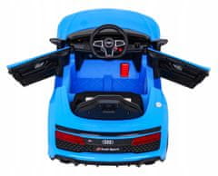 Audi R8 LIFT automobil na baterije, plavi + daljinski upravljač + EVA kotači + MP3