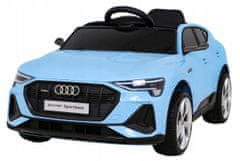 Audi E-Tron Sportback za djecu plavi + daljinski upravljač + 4x4 baterija