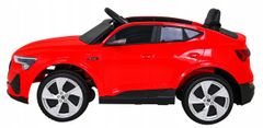 Audi E-Tron Sportback za djecu crveni + daljinski upravljač + 4x4 pogon + spori start