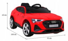 Audi E-Tron Sportback za djecu crveni + daljinski upravljač + 4x4 pogon + spori start