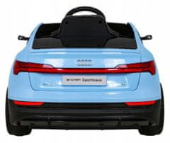 Audi E-Tron Sportback za djecu plavi + daljinski upravljač + 4x4 baterija