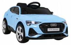 Audi E-Tron Sportback za djecu plavi + daljinski upravljač + 4x4 baterija