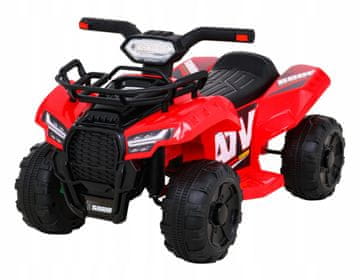 RAMIZ Storm dječji quad na baterije crvene boje + motor 25 W + MP3 USB + LED