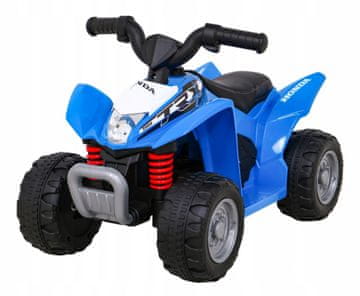 RAMIZ Honda 250X TRX Quad na baterije plavi + truba + LED + eko koža