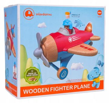 RAMIZ Crveni drveni avion