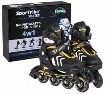 SporTrike Set 4-u-1 rola za djecu, veličina 29-33, žute boje