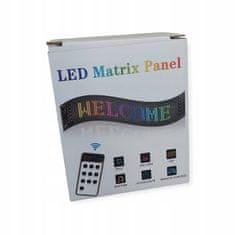 LED matrična pikselna ploča 17 cm x 7 cm daljinski upravljana