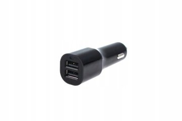 Auto punjač 12-24V 2xUSB 2.4A Crni Tip 2
