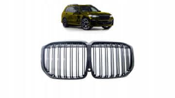 BMW X7 G07 Maska hladnjaka s dvostrukim rebrima, sjajno crna