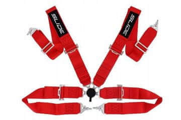 Slide Quick 4p 3" crveni sportski pojasevi