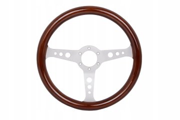 Volan 350 mm Drvo Srebrni