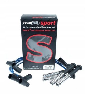 PowerTEC kablovi za paljenje MERCEDES-BENZ 190E 2.3 2.5L 84-93 crveni