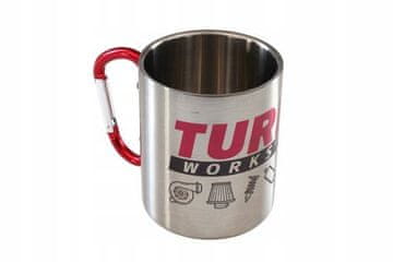 TurboWorks 300ml srebrna metalna šalica